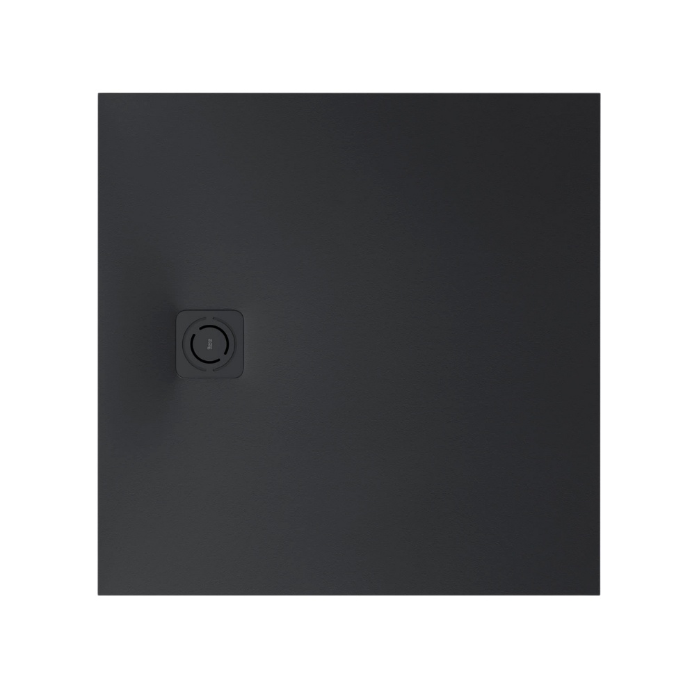 Cut out image of the Roca Terran-N Stonex 900mm Black Square Shower Tray with Waste